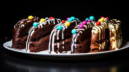 cake with chocolate  high definition(hd) photographic creative image