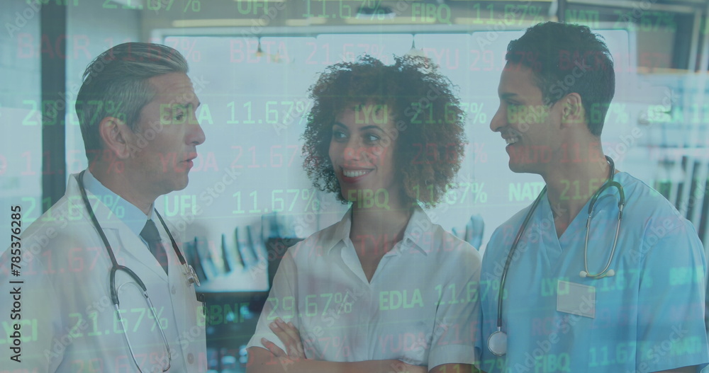 Poster image of data processing over diverse group of doctors