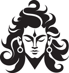Shiva, The Meditator of Liberation Vector Graphic
