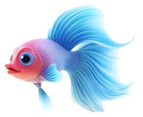 Fototapeta premium PNG Fish goldfish cartoon animal