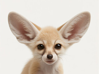 Obraz premium African animal baby portrait. Generative AI illustration