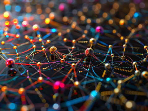 3D cosmic microscopic molecular and atomic structure model
