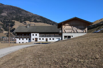 alpine village in the mountains