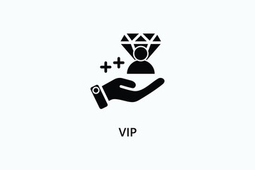 Vip vector, icon or logo sign symbol illustration - obrazy, fototapety, plakaty
