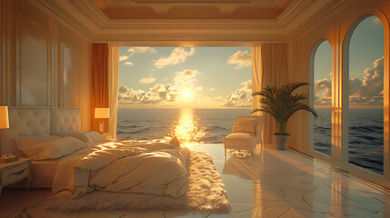 luxury hotel room