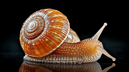 snail on a white background  high definition(hd) photographic creative image