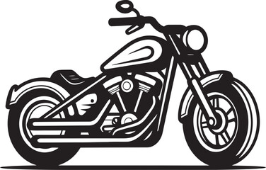 Fototapeta na wymiar Motorcycle Vector Sketch Set Capturing the Thrill of Two Wheeled Freedom