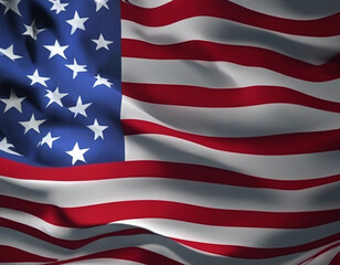 Fototapeta premium National Flag Of the United States Of America