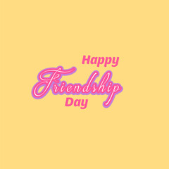 Happy friendship day text effect 