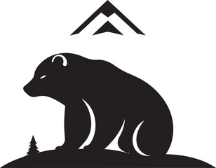 Ursine Majesty Vector Depiction of North American Bears - obrazy, fototapety, plakaty