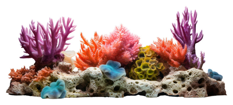 PNG Coral reef aquarium nature fish