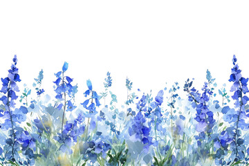 PNG  Bluebells border nature outdoors blossom