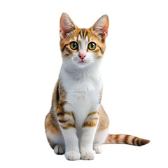 beautiful cat portrait isolated