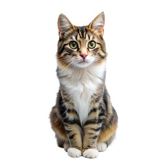 beautiful cat portrait isolated