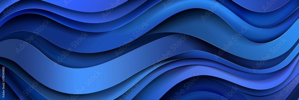 Poster blue geometric gradient shapes on abstract background for website and print design