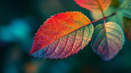 Foliage Backgrounds: A photo featuring a close-up of a single leaf