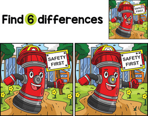 Firefighter Fire Hydrant Find The Differences