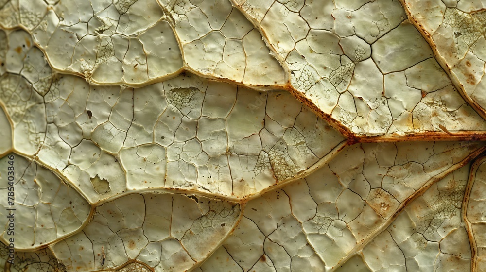 Aufkleber leaf patterns: a macro photo of a single leaf