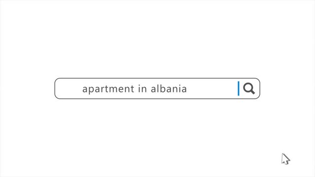 Apartment in Argentina in Search Animation. Internet Browser Searching
