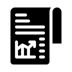 newspaper glyph icon