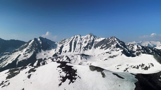 Tibetan Snowy Mountains Drone Video