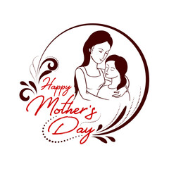 Happy Mother's day celebration decorative background