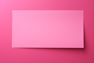 Pink background with dark pink paper on the right side, minimalistic background, copy space concept, top view, flat lay, high resolution photography