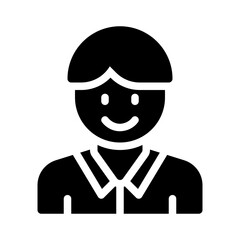 teacher glyph icon