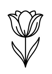 Tulip SVG, Tulip Clipart, Tulip Silhouette, Flower SVG, Bouquet of tulips SVG, Bouquet SVG, Tulip Cricut