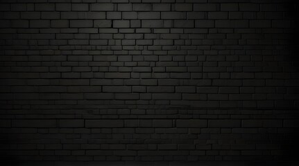 Vector realistic isolated black brick wall background .Generative AI
