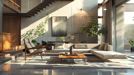 Modern Interior Design Background. Contemporary 