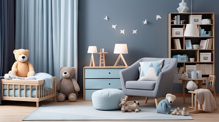 Moderne baby room interio UHD Wallpaper