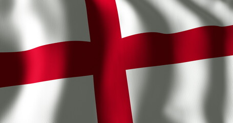 Fototapeta premium Image of waving flag of england