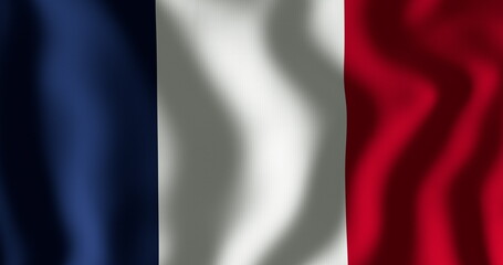 Fototapeta premium Image of waving flag of france