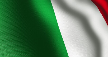 Fototapeta premium Image of waving flag of italy