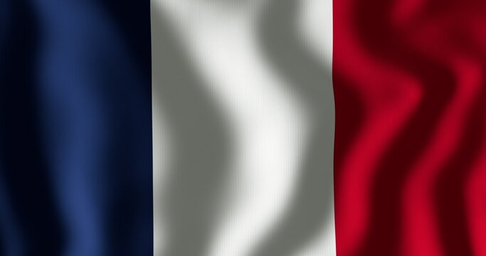 Naklejki Image of waving flag of france