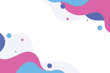  Hand drawn flat Abstract White Pink Blue Background Vector