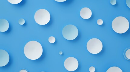 A blue background with white circles on it
