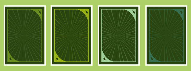 game card border template with spring color theme for game items and characters © Farhan