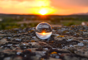 Crystal ball reflection