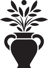 Serene Vase Outline Vector Symbol