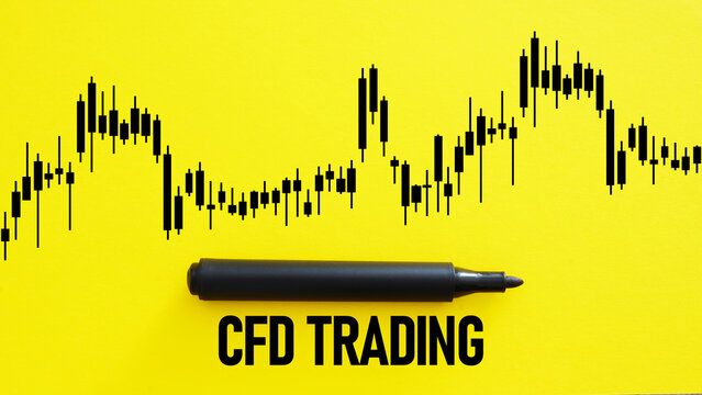 CFD trading Contracts For Difference is shown using the text