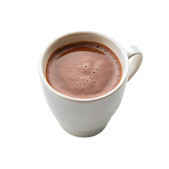 a cup of hot chocolate with coffee beans and coffee beans