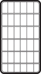 Solar Panel Array Vector Graphic Top View Layout