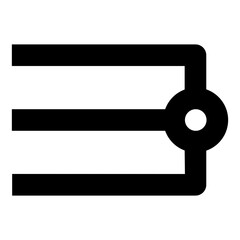 Fototapeta premium stroke edge butt cap line icon