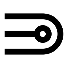 stroke round cap line icon