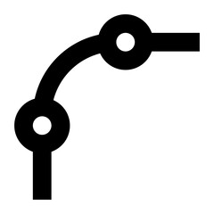 corner tool line icon
