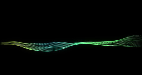 Image of network of connections with data transfer over black background