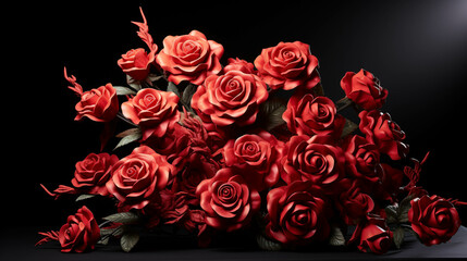 bouquet of roses  high definition(hd) photographic creative image