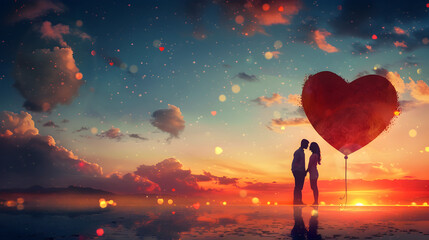 I LOVE You  - Valentine's Day concept 
